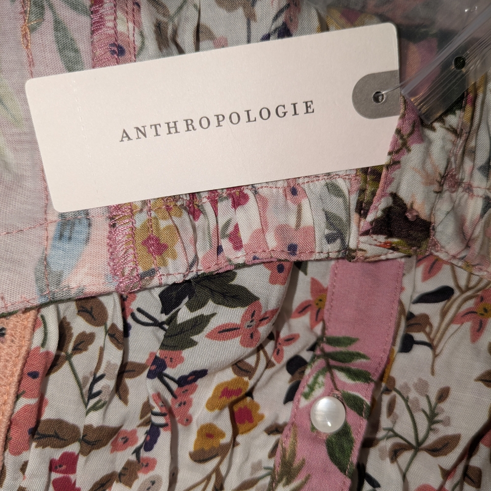 Anthropologie Pink Floral Camisole - Picture 3 of 6